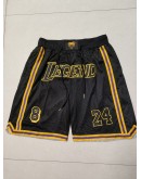 Los Angeles Lakers Black Just Don Shorts