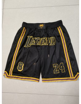 Los Angeles Lakers Black Just Don Shorts