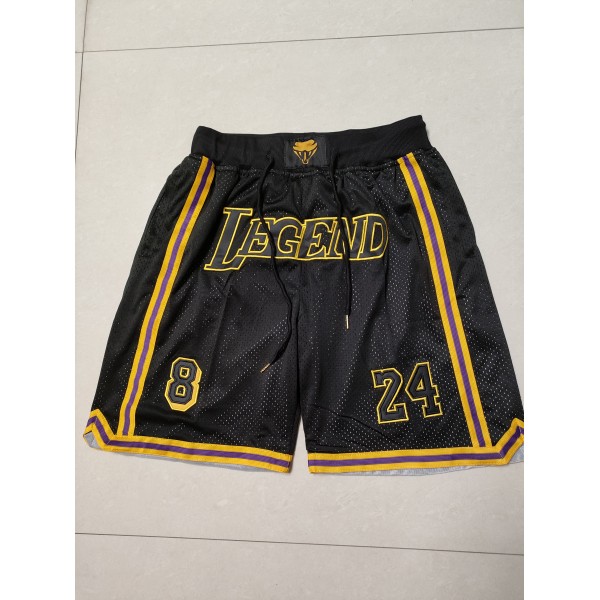 Los Angeles Lakers Black Just Don Shorts