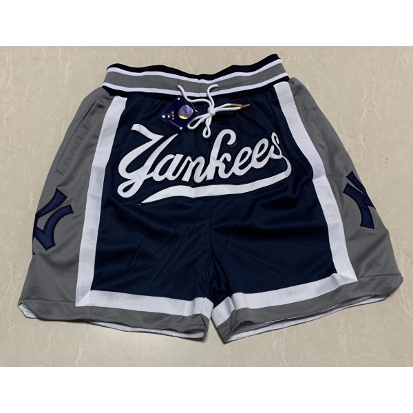 New York Yankees Black Just Don Shorts