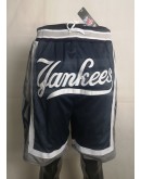 New York Yankees Black Just Don Shorts