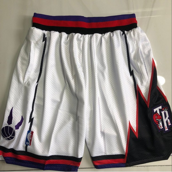 Toronto Raptors White Just Don Shorts