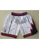 Toronto Raptors White Just Don Shorts