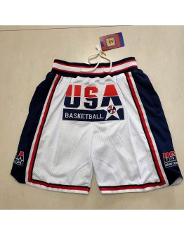 USA Basketball White Just Don Shorts