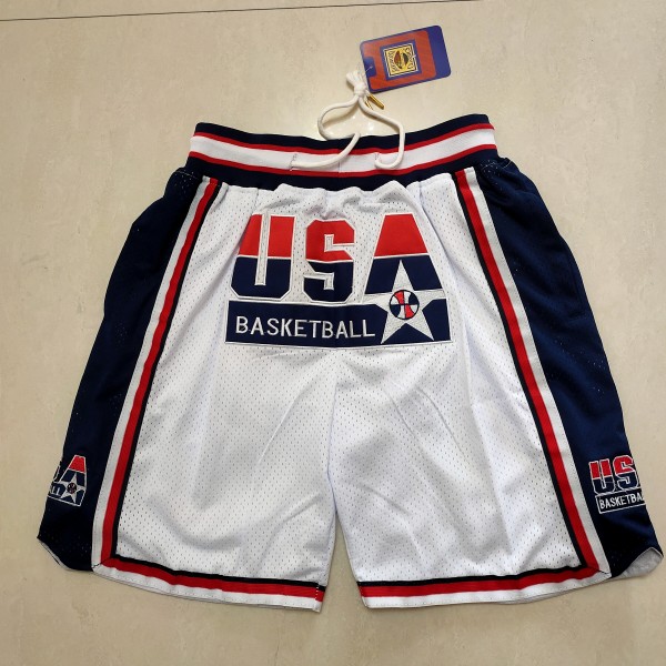 USA Basketball White Just Don Shorts