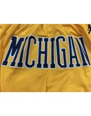 Michigan Wolverines Yellow Just Don Shorts