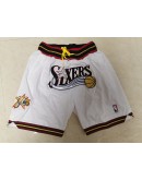 Philadelphia 76ers White Just Don Shorts