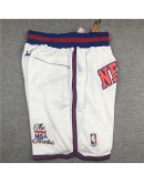 New York Knicks White Just Don Shorts