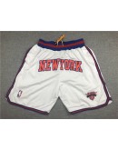 New York Knicks White Just Don Shorts