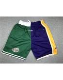 Los Angeles Lakers Blue & Green Just Don Shorts