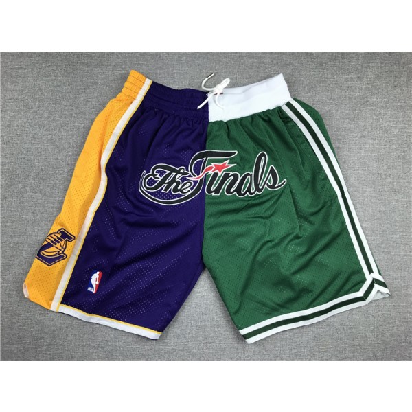 Los Angeles Lakers Blue & Green Just Don Shorts