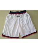 Washington Bullets White  Just Don Shorts