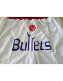 Washington Bullets White  Just Don Shorts