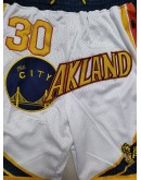 Golden State Warriors White Just Don Shorts