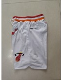 Miami Heat White  Just Don Shorts