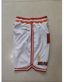 Miami Heat White  Just Don Shorts