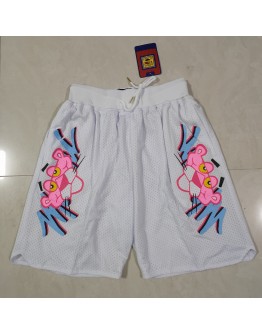 Pink Panther White Just Don Shorts