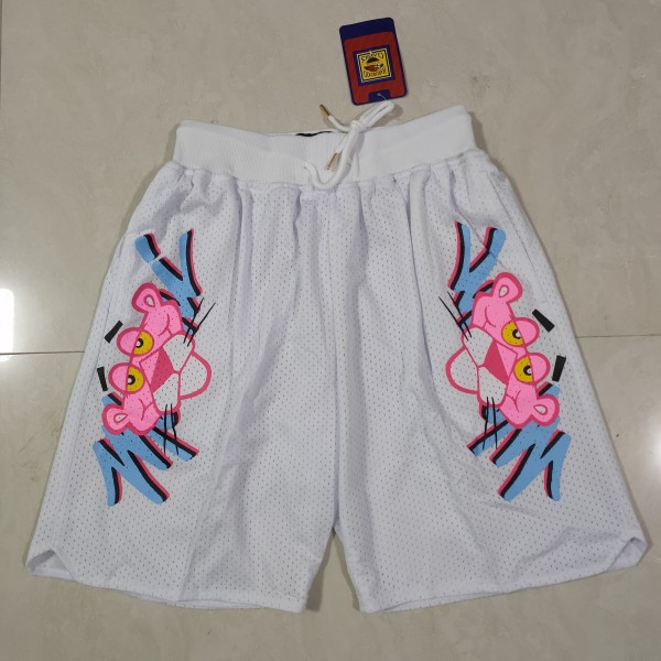 Pink Panther White Just Don Shorts