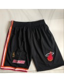 Miami Heat Black Just Don Shorts