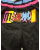 Miami Heat Black Just Don Shorts