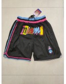 Miami Heat Black Just Don Shorts