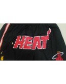 Miami Heat Black Just Don Shorts