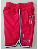 Miami Heat Red Just Don Shorts