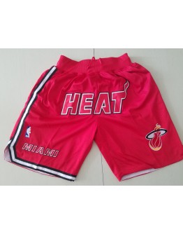 Miami Heat Red Just Don Shorts