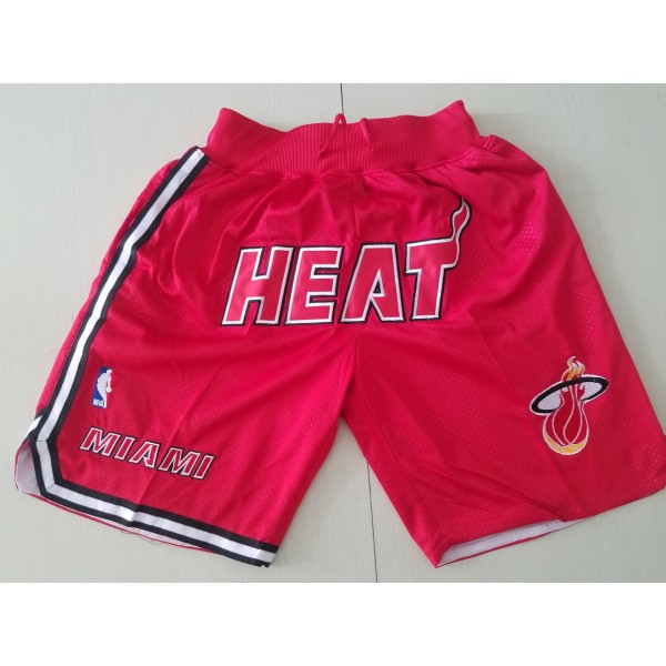 Miami Heat Red Just Don Shorts