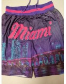 Miami Heat Purple Just Don Shorts