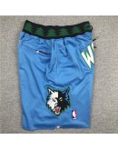 Minnesota Timberwolves Blue Just Don Shorts