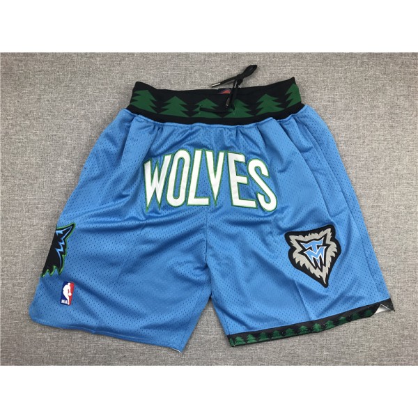 Minnesota Timberwolves Blue Just Don Shorts