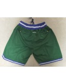 Dallas Mavericks Green Just Don Shorts