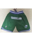 Dallas Mavericks Green Just Don Shorts