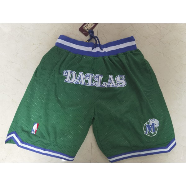 Dallas Mavericks Green Just Don Shorts