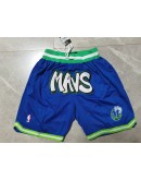 Dallas Mavericks Blue Just Don Shorts