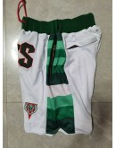 Milwaukee Bucks White Just Don Shorts