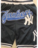 New York Yankees Black Just Don Shorts