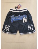 New York Yankees Black Just Don Shorts