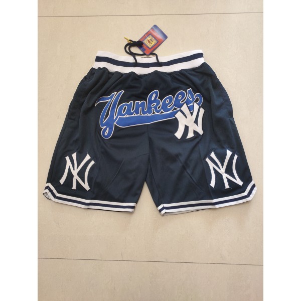 New York Yankees Black Just Don Shorts