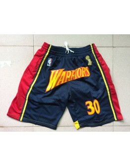 Golden State Warriors Black Just Don Shorts