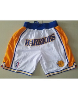 Golden State Warriors White Just Don Shorts