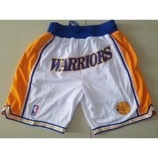 Golden State Warriors White Just Don Shorts