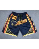 Golden State Warriors Black Just Don Shorts