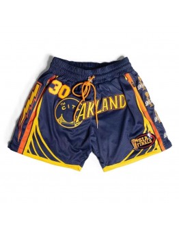 Golden State Warriors Black Just Don Shorts