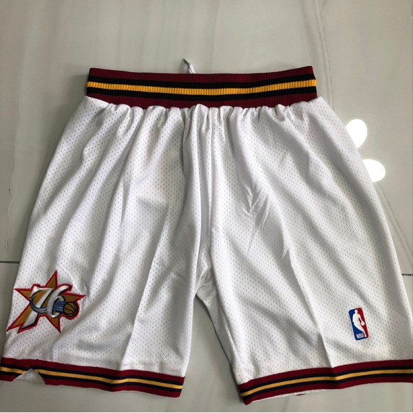 Philadelphia 76ers White Just Don Shorts