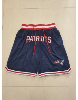 New England Patriots Blue Just Don Shorts