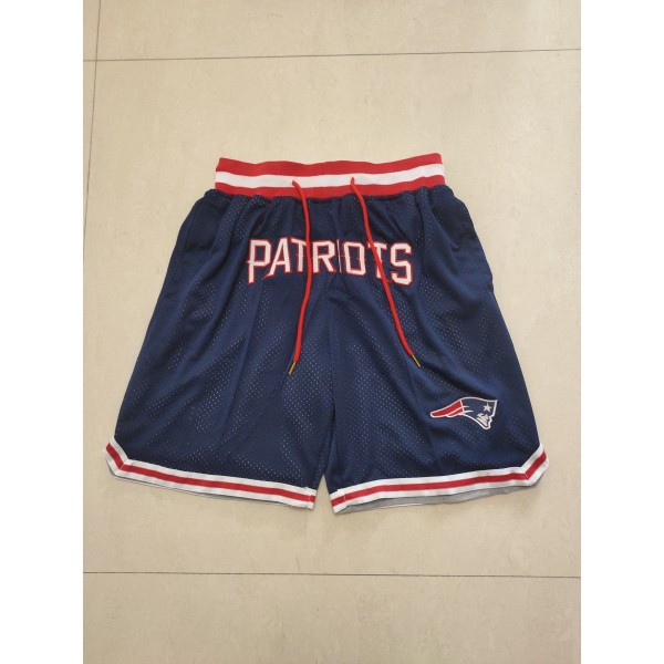 New England Patriots Blue Just Don Shorts