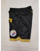 Pittsburgh Steelers Black Just Don Shorts