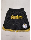 Pittsburgh Steelers Black Just Don Shorts